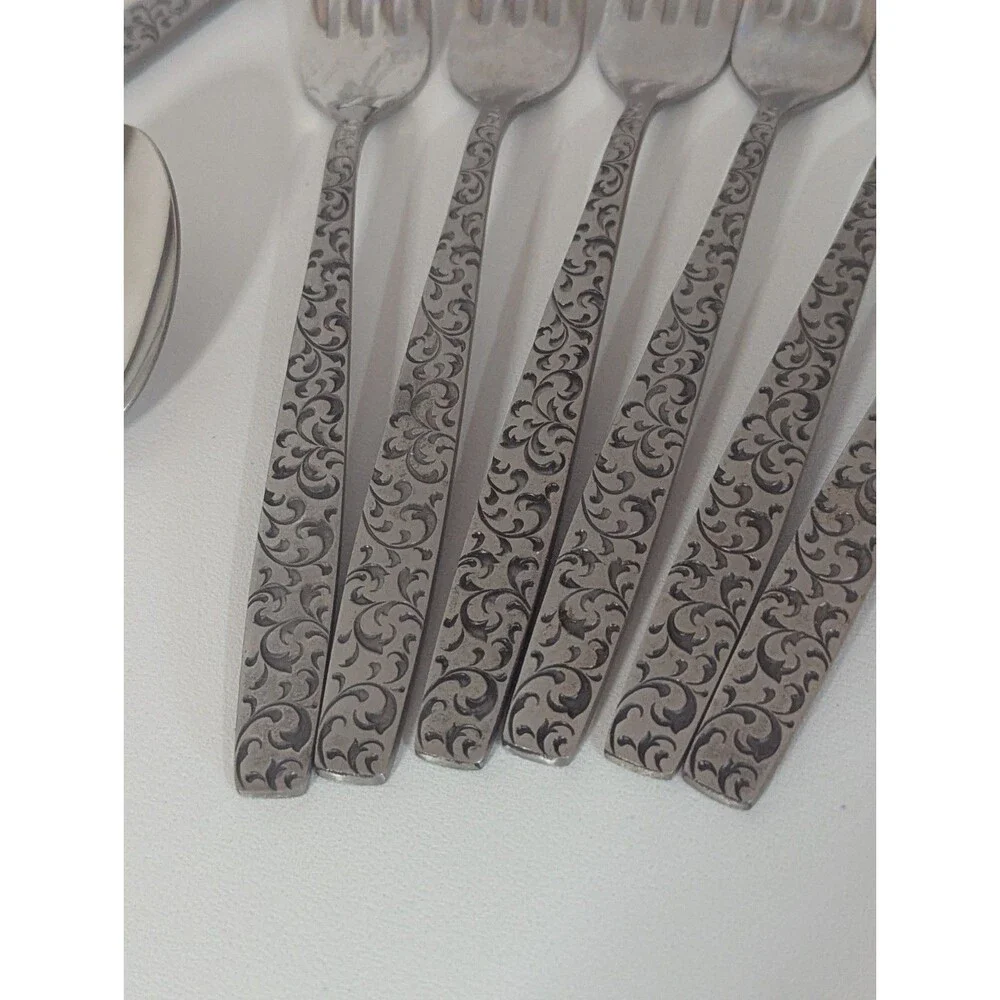 39 pc Ameris Present Stainless Steel Flatware Set - Service for 8 + 5